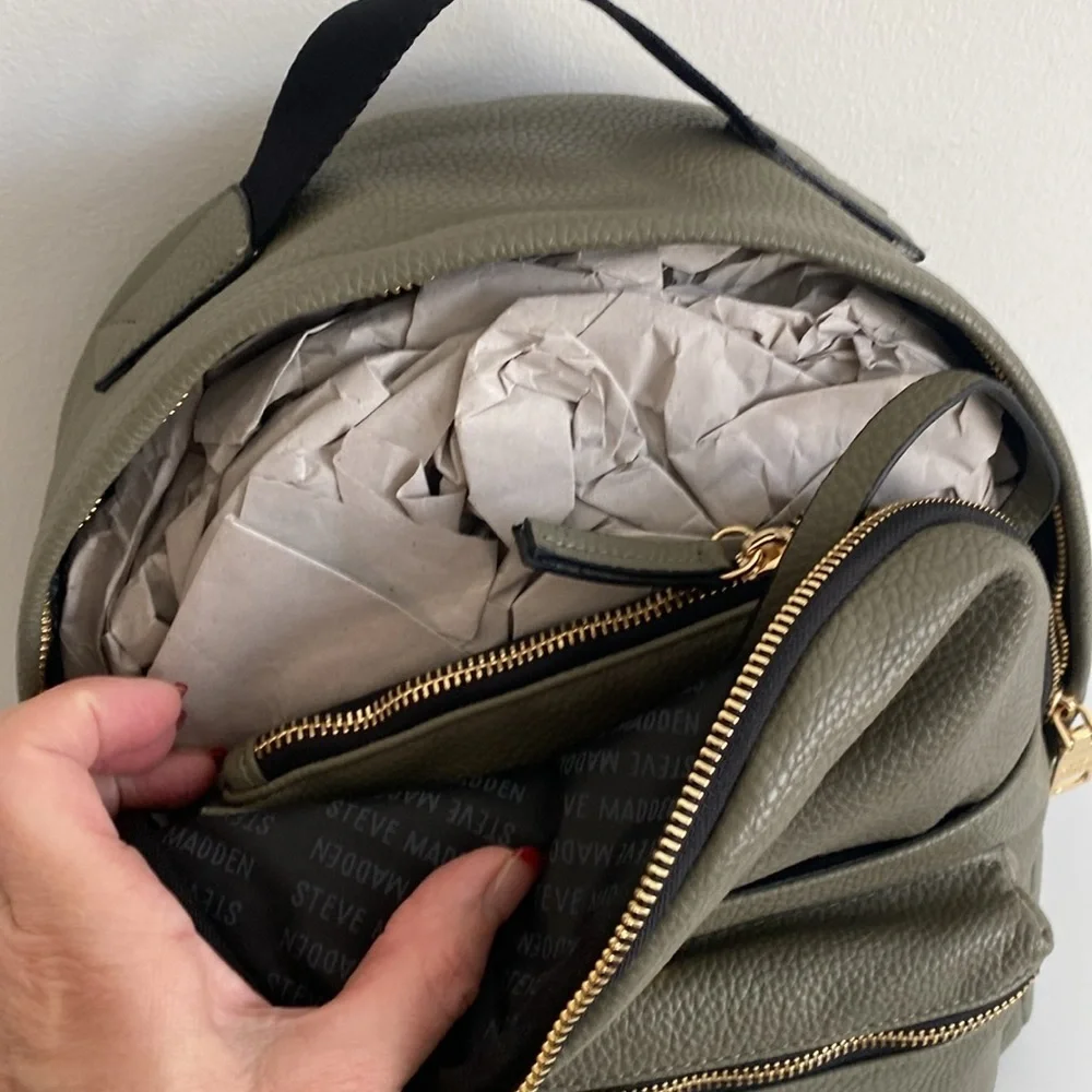 Steve Madden Olive Backpack NWOT